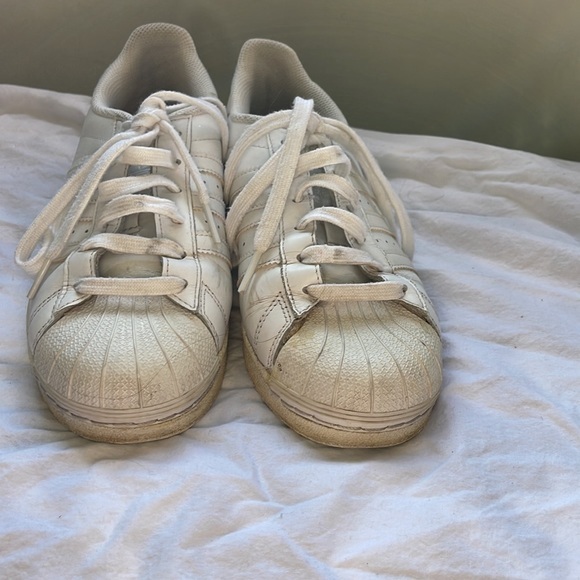 Adidas classic shell tops All White size 5 Childrens - Picture 8 of 10